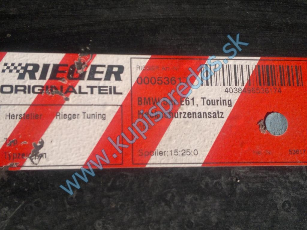 Predný-zadný nárazník + prahové lišty BMW E61 RIEGER TUNING 